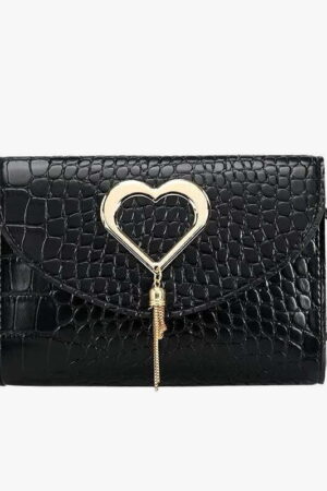 Bolso de hombro con patrón de cocodrilo